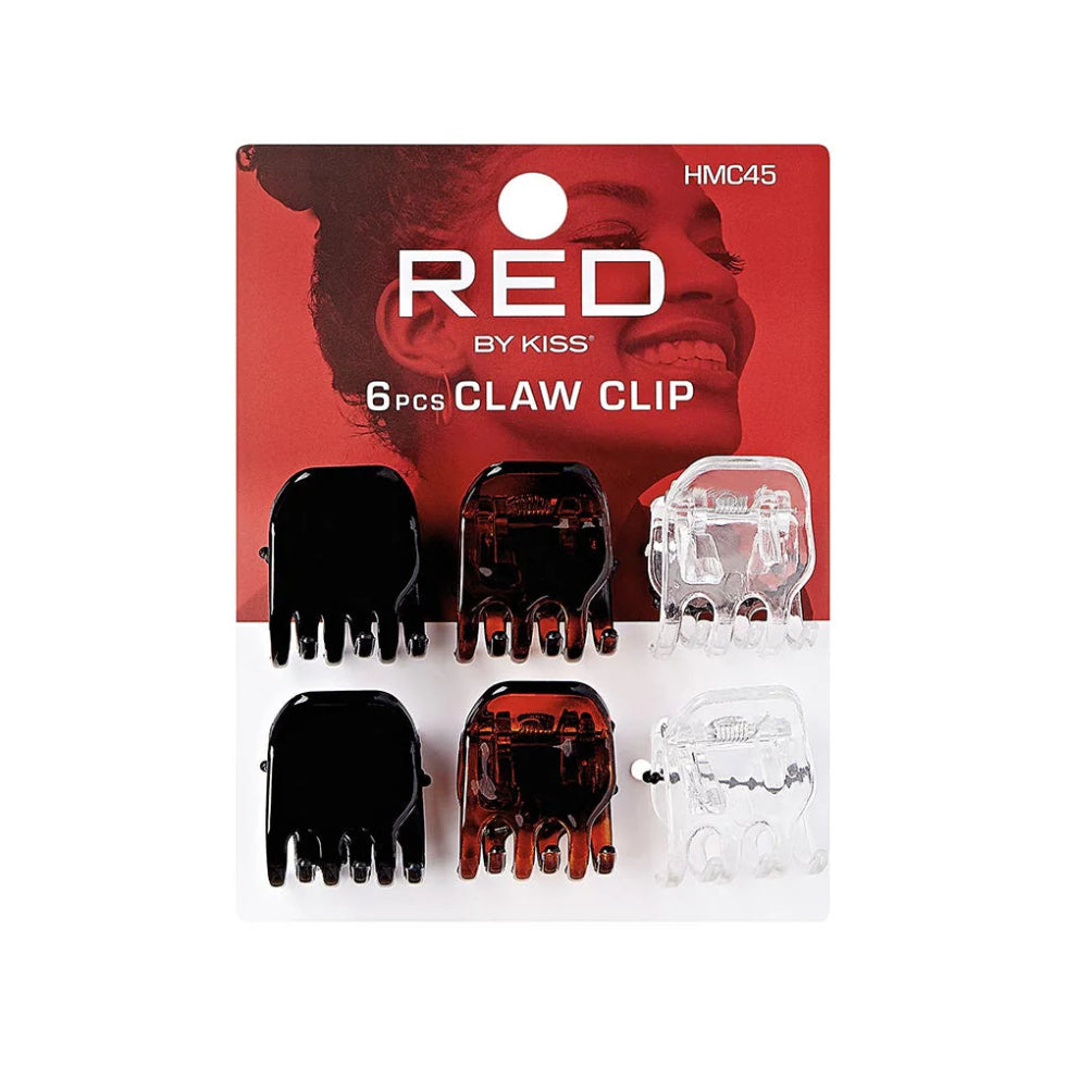 Red by Kiss hair claw clip with sturdy spring for secure hairstyle updo hold.