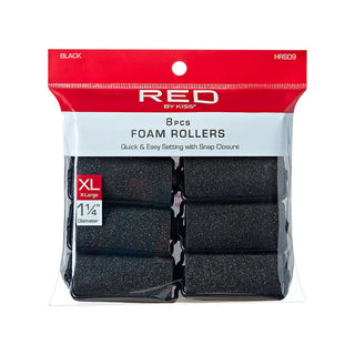 Red by Kiss Hair Foam Roller Set Soft Sponge Rollers for Heatless Curls