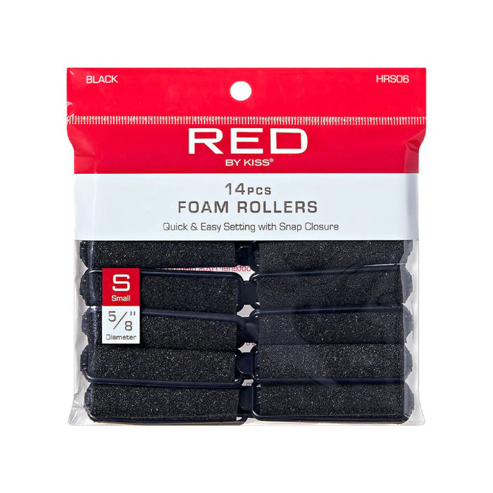 Red by Kiss Hair Foam Roller Set Soft Sponge Rollers for Heatless Curls