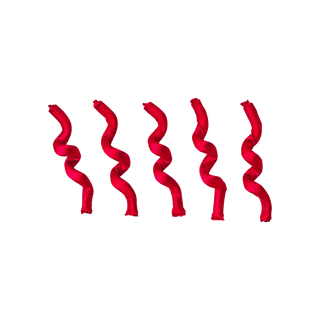 Red by Kiss satin flexi rods red flexible foam curling rollers pack for heatless curls
