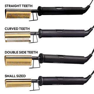 Red by Kiss hot styler small teeth pressing comb for professional root straightening