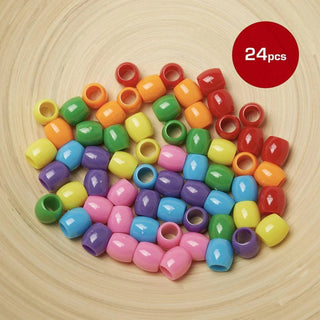 Red by Kiss Jumbo Vivid Assorted Hair Beads 63pcs pack wide hole colorful accessories for braids