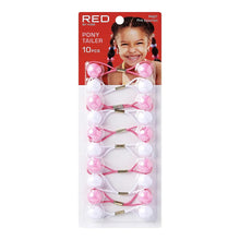 Red by Kiss Kids hair balls ponytailer 10pcs pack classic twin bead children hair bobbles
