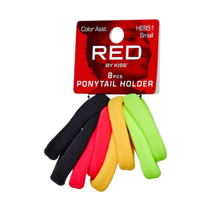 Red by Kiss Large Ponytail Holders in assorted colours for thick hair.