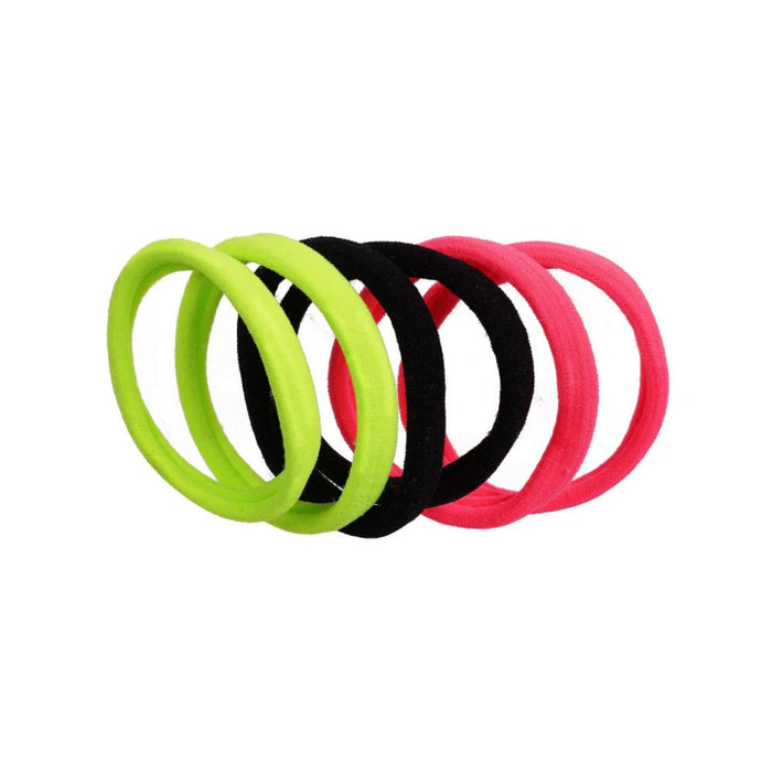 Red by Kiss Medium Ponytail Holders in assorted colours, 8-pack.