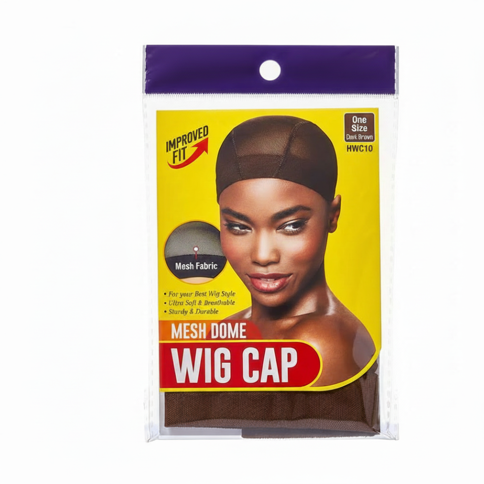 red by kiss mesh dome wig cap hwc10 dark brown breathable secure wig cap for styling