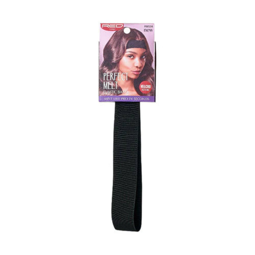 Red by Kiss Perfect Lace Frontal Melt Elastic Band in Black for lace installation.