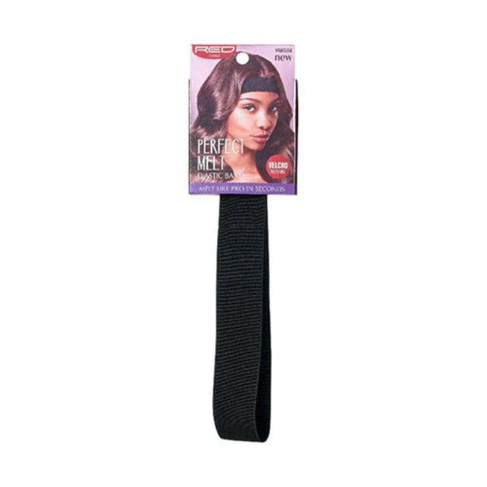 Red by Kiss Perfect Lace Frontal Melt Elastic Band in Black for lace installation.