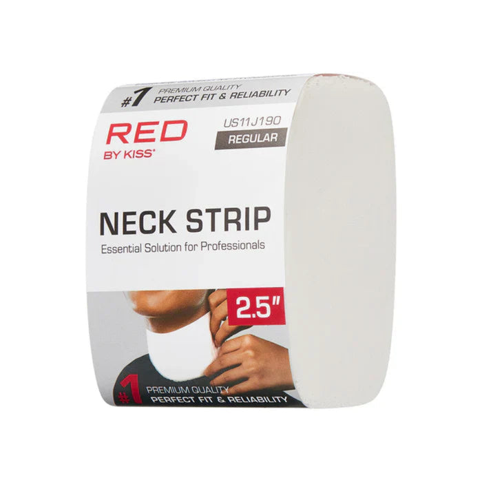 Red by Kiss Premium Disposable Barber Neck Strips, 2.5 inch width.