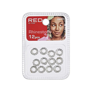 Red by Kiss Rhinestone Hair Beads 12pcs pack crystal sparkling accessories for braids