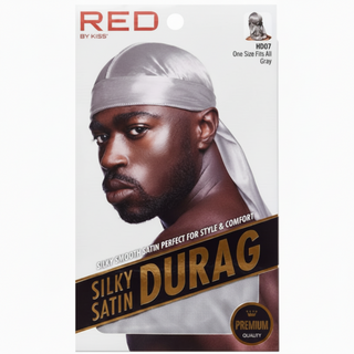 red by kiss silky satin durag hd07 gray wave compression durag 360 waves hair protection satin