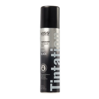 red by kiss tintation tcs01 black hair color spray temporary washable black hair spray for natural coverage styling look