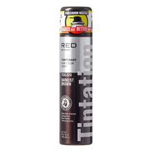 red by kiss tintation tcsl02d darkest brown hair color spray temporary washable brown hair spray for natural styling look