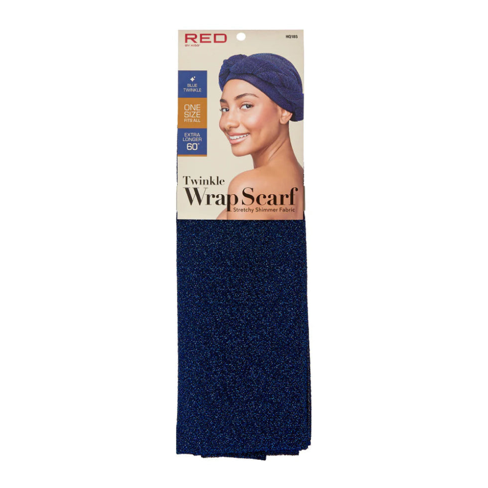 Red by Kiss twinkle wrap scarf shimmering protective headscarf for hair edges
