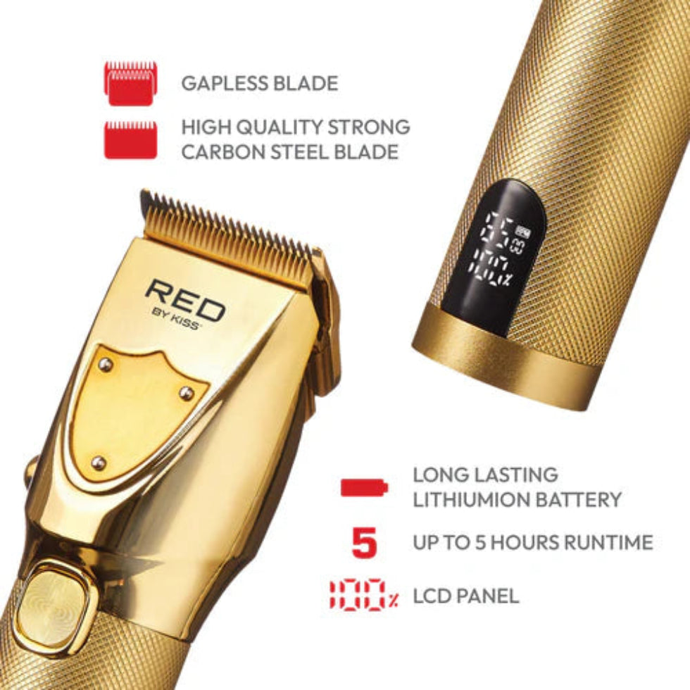 Red by Kiss Ultra CleanCut cordless clipper precision hair clipper box