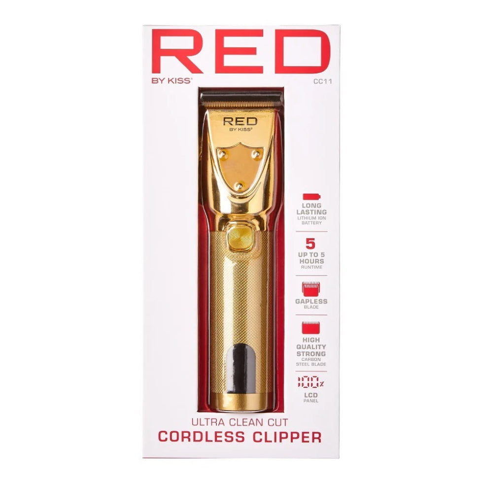 Red by Kiss Ultra CleanCut cordless clipper precision hair clipper box