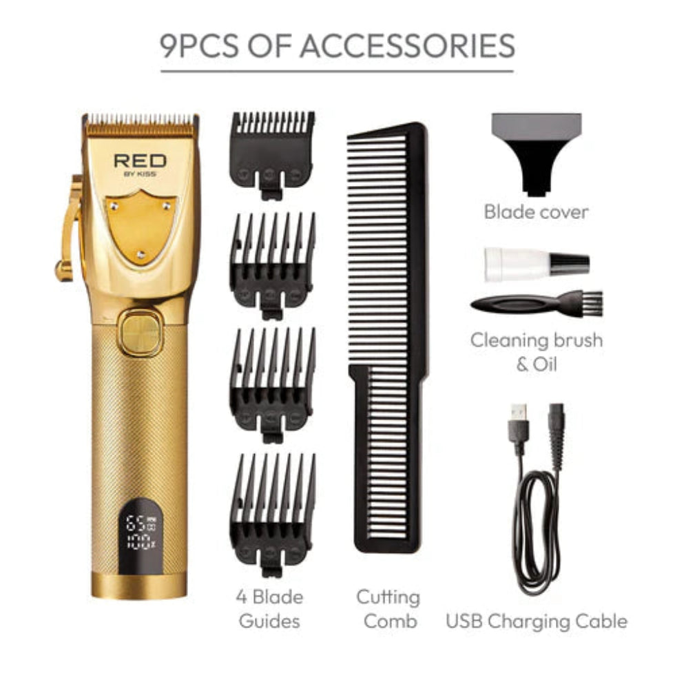 Red by Kiss Ultra CleanCut cordless clipper precision hair clipper box