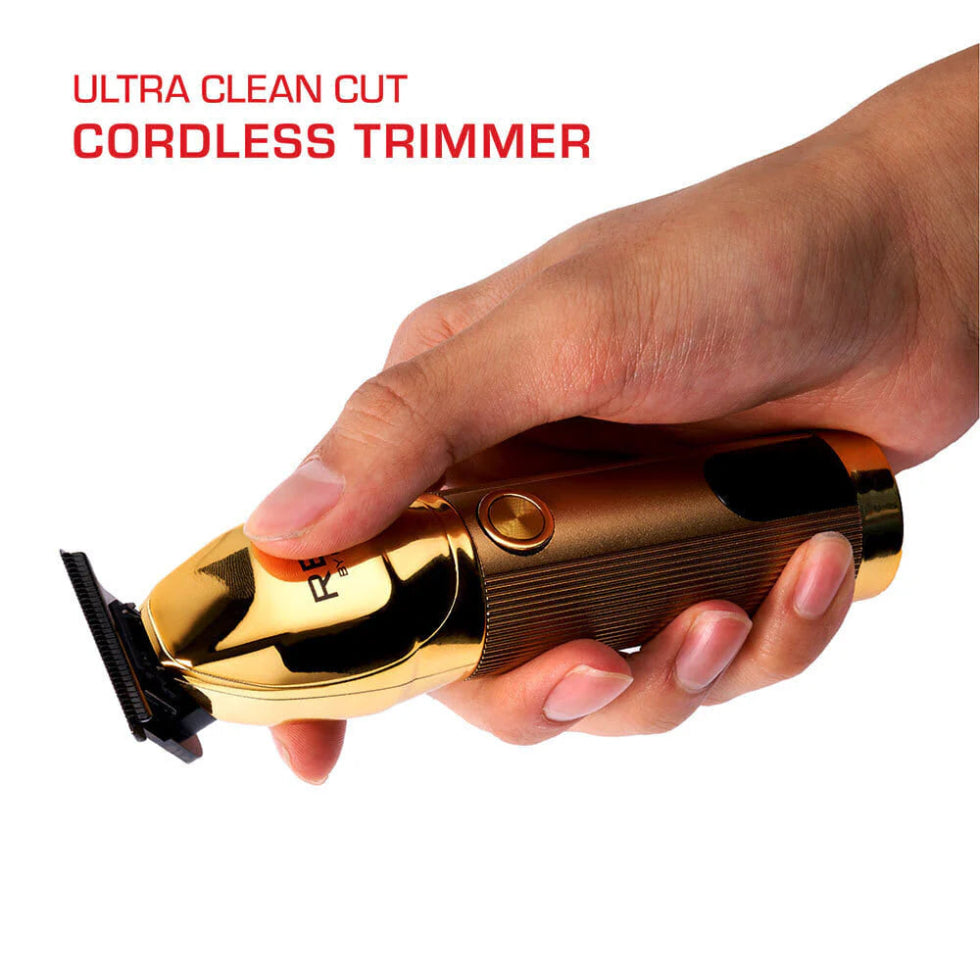 Red by Kiss ultra clean cut cordless trimmer precision blade hair grooming tool box