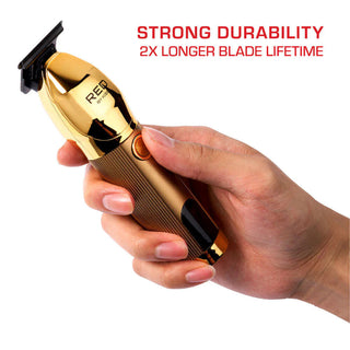 Red by Kiss ultra clean cut cordless trimmer precision blade hair grooming tool box