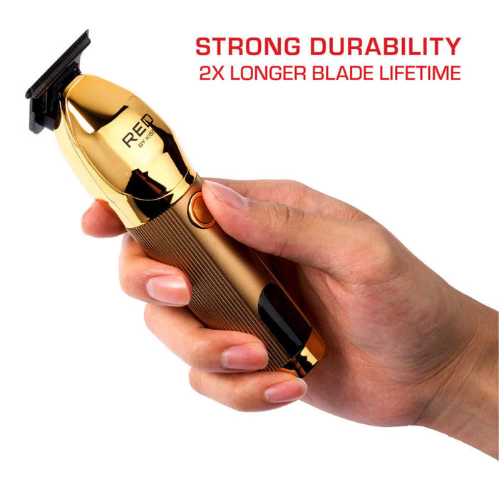 Red by Kiss ultra clean cut cordless trimmer precision blade hair grooming tool box