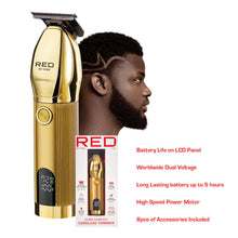 Red by Kiss ultra clean cut cordless trimmer precision blade hair grooming tool box