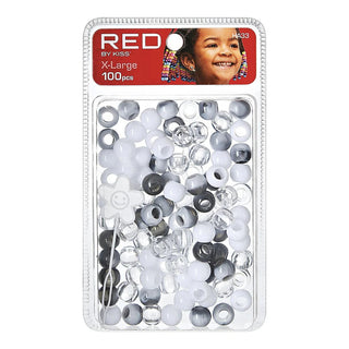 Red by Kiss X-Large Hair Beads 100pcs pack extra large accessories for braids