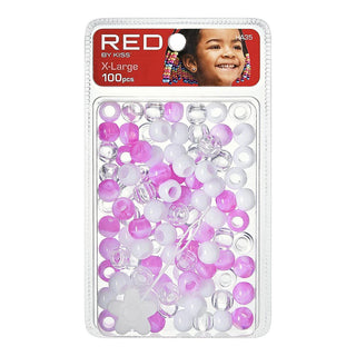 Red by Kiss X-Large Hair Beads 100pcs pack extra large accessories for braids