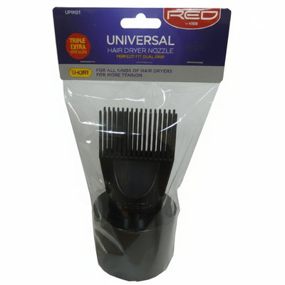 Red by Kiss universal hair dryer nozzle UPIK01 comb attachment blow dryer styling tool frizz control
