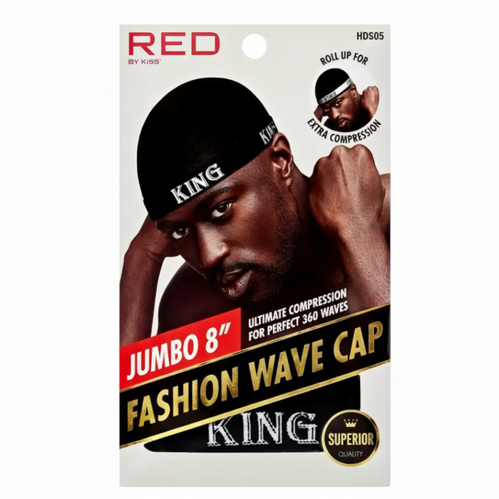 Red by Kiss Fashion Wave Cap HDS05 | Ultra-Stretch Compression Fit Wave Cap
