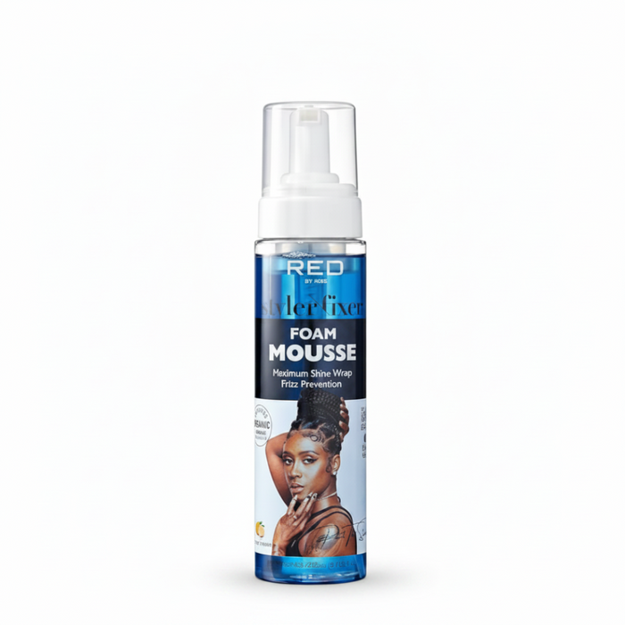 red by kiss styler fixer foam mousse 260ml maximum shine wrap mousse anti frizz curl defining styling foam