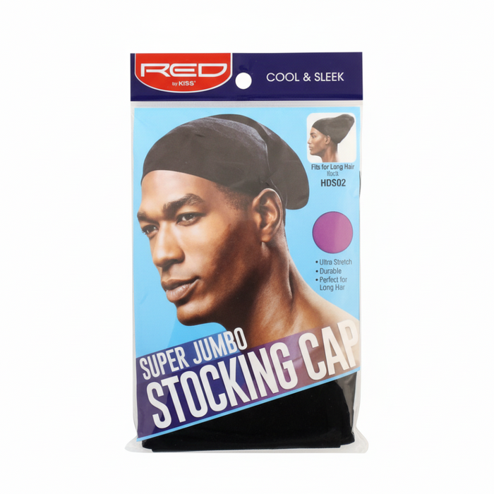Red by Kiss Stocking Cap HDS02 | Stretch Hair Protection Wave Cap