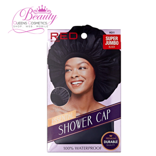 Red by Kiss Super Jumbo Shower Cap Black HQ11 | Waterproof