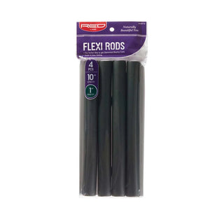 Red by Kiss flexi rods 10 inch dark green flexible foam curling rollers for heatless spiral curls