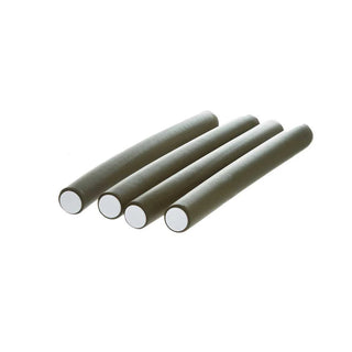 Red by Kiss flexi rods 10 inch dark green flexible foam curling rollers for heatless spiral curls 2
