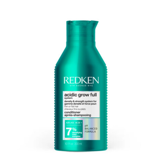 Redken Acidic Grow Full System Densifying Conditioner 300ml lightweight conditioner for thin flat hair helps strengthen reduce breakage hydrate the scalp and create fuller thicker healthier looking hair.