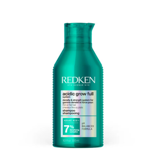 Redken Acidic Grow Full System Densifying Shampoo 300ml professional shampoo for fine flat and thinning hair helps boost volume improve density support scalp balance and create fuller thicker looking hair.