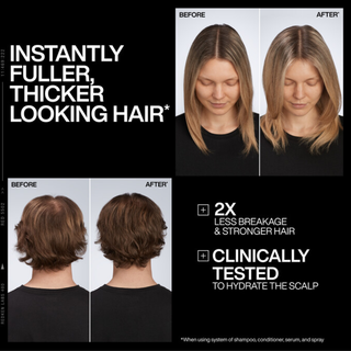 Redken Acidic Grow Full System Densifying Shampoo 300ml professional shampoo for fine flat and thinning hair helps boost volume improve density support scalp balance and create fuller thicker looking hair.
