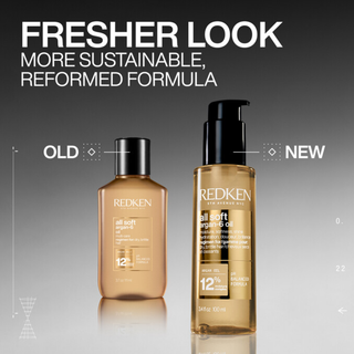 Redken All Soft Argan-6 Oil 100ml hydrating hair oil with argan oil deeply moisturises dry brittle hair reduces frizz adds shine improves softness provides heat protection and enhances manageability for healthier looking hair