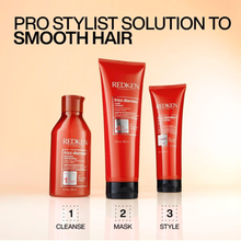 Redken Frizz Dismiss Rebel Tame 250ml heat protection smoothing cream with Babassu oil helps tame frizz hydrate hair improve manageability add shine and protect hair during styling for smooth polished results