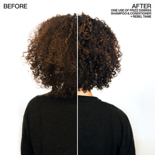 Redken Frizz Dismiss Shampoo 1000ml anti frizz smoothing shampoo with Babassu oil gently cleanses hair controls frizz boosts shine improves softness and helps protect against humidity for all hair types and textures