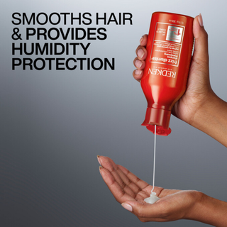 Redken Frizz Dismiss Shampoo 300ml anti frizz smoothing shampoo with Babassu oil gently cleanses hair controls frizz improves softness boosts shine and helps protect against humidity for all hair types and textures