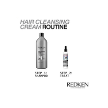 Redken Hair Cleansing Cream Shampoo 1000ml professional clarifying shampoo removes product buildup hard water minerals excess oil pollution residue and deeply cleanses hair for refreshed healthy looking results