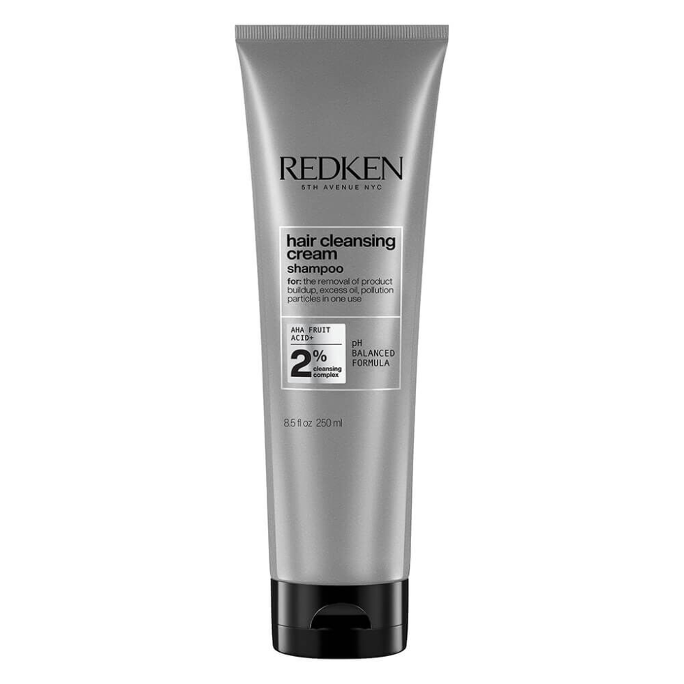 Redken Hair Cleansing Cream Shampoo 250ml professional clarifying shampoo removes product buildup hard water minerals excess oil pollution residue and deeply cleanses hair for refreshed healthy looking results