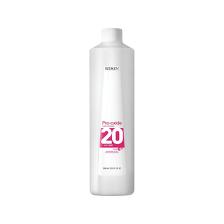 Redken Pro-Oxide Cream Developer 20 Vol 6% 1000ml professional cream developer for hair colouring and lightening services provides smooth application predictable performance and consistent salon results.
