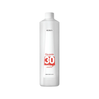 Redken Pro-Oxide Cream Developer 30 Vol 9% 1000ml professional cream developer for hair colouring and lightening services provides smooth mixing predictable performance and consistent salon-quality results.