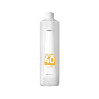 Redken Pro-Oxide Cream Developer 40 Vol 12% 1000ml professional cream developer for hair colouring and lightening services provides smooth mixing predictable performance and consistent salon-quality results.