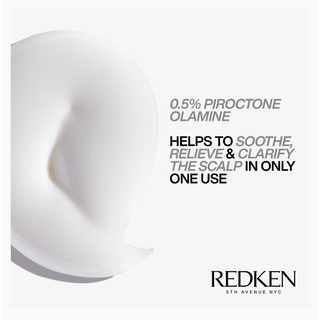 Redken Scalp Relief Anti Dandruff Shampoo 250ml professional scalp care shampoo helps eliminate dandruff flakes soothe irritation moisturise the scalp cleanse buildup and leave hair feeling fresh clean and healthy looking