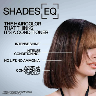 Redken Shades EQ Gloss Demi Permanent Hair Colour professional acidic hair colour with bond repair technology delivers vibrant tone exceptional shine conditioning and healthier looking hair.