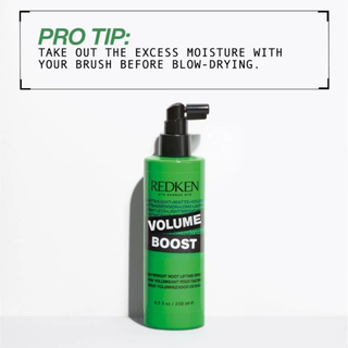 Redken Volume Boost Root Lifting Spray 250ml professional volumising spray provides instant root lift adds body fullness texture and shine to fine flat and limp hair for long lasting volume and movement