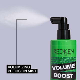Redken Volume Boost Root Lifting Spray 250ml professional volumising spray provides instant root lift adds body fullness texture and shine to fine flat and limp hair for long lasting volume and movement